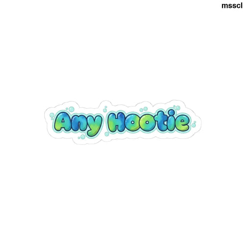 Any Hootie Kiss-Cut Sticker, Cute Bubble Letter Laptop Decal - 3’’ × 3’’ / White - Stickers