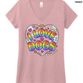 I LOVE DOGS2 - WstriaHthr / XS - T-Shirt