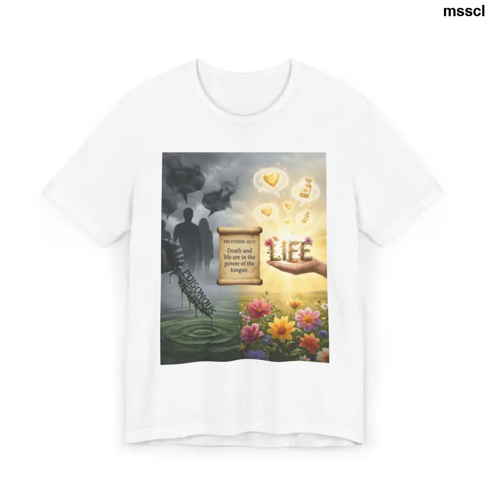 Inspirational Life Quote T-Shirt - White / S - T-Shirt