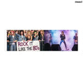 Rock It Like the 80s Bumper Sticker, Retro Concert Band Decal - 11’’ × 3’’ / Rectangle / White - Stickers