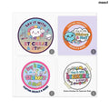 Say It with Stickerz Logo Square Stickers - Square / 2’’ × 2’’ / White - Paper products